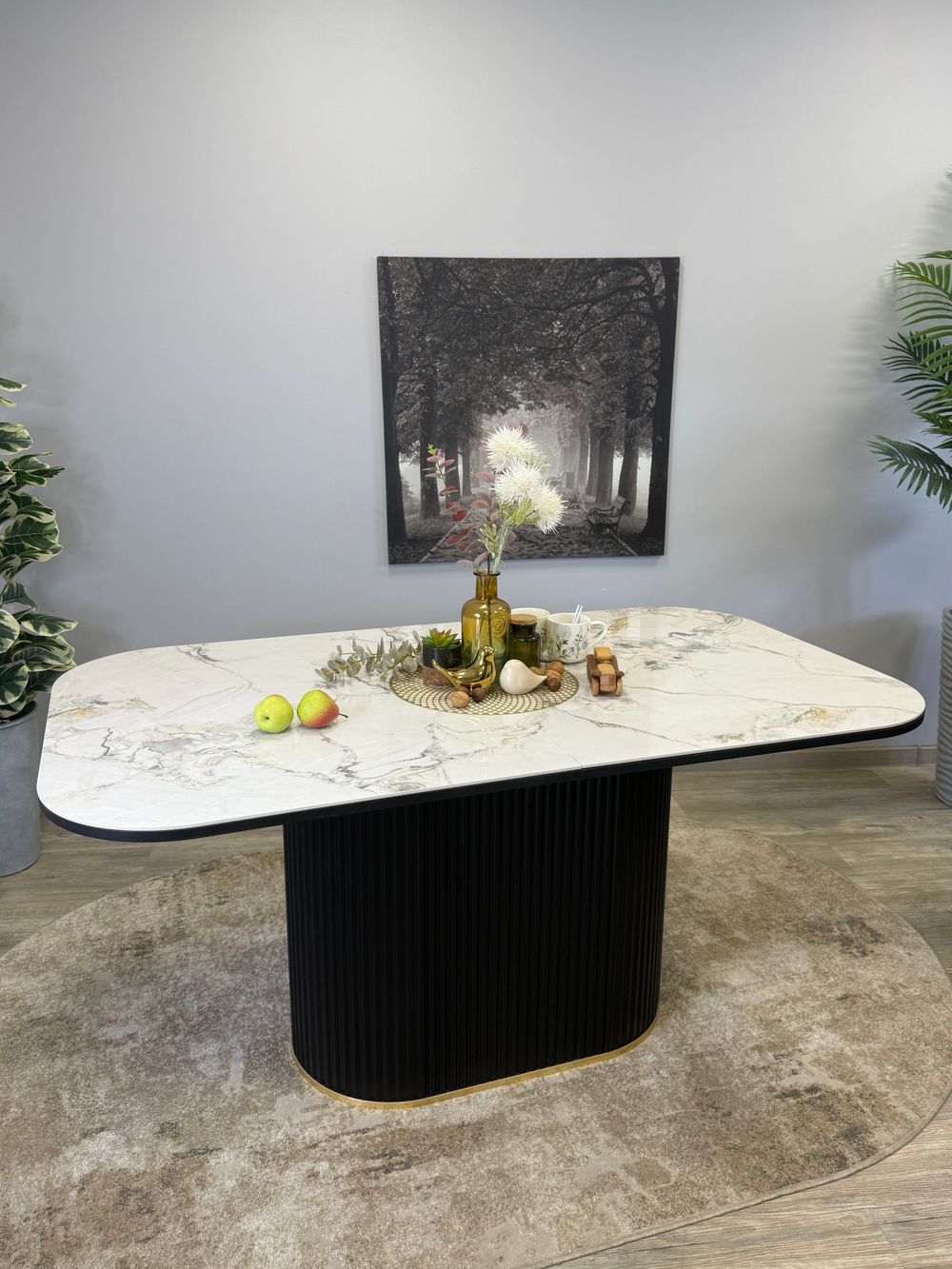 Стол Kenner LDs1600, белый/керамика TIANSHAN WHITE