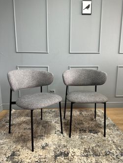 Комплект стульев 2шт KENNER 309SD черный/микробукле серый