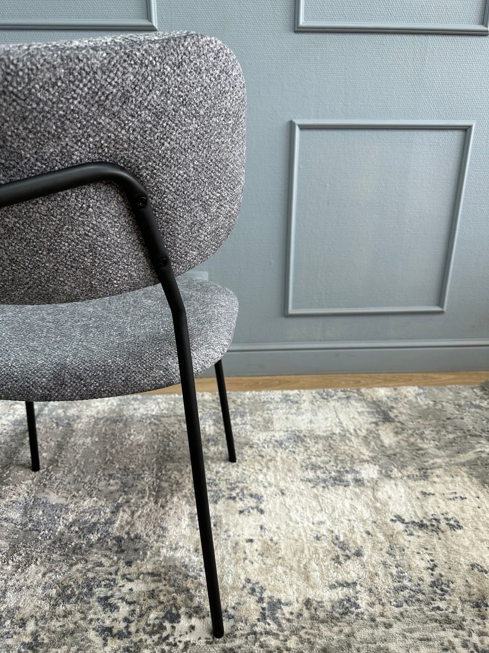 Комплект стульев 2шт KENNER 302SD черный/серый микробукле