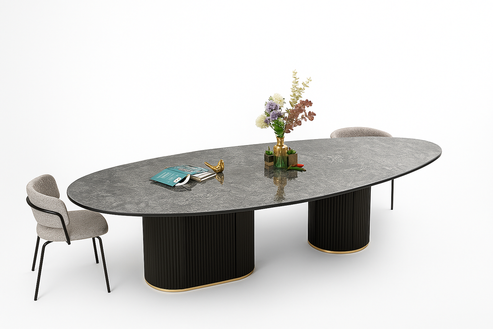 Стол Kenner LD2800, черный/керамика STARRY SKY BLACK