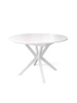 Стол KENNER B1100 белый/стекло белое сатин