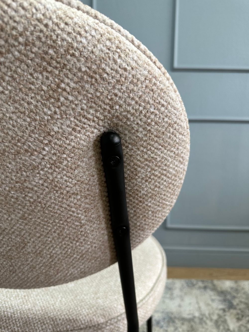 Комплект стульев 2шт KENNER 301SD черный/бежевый микробукле