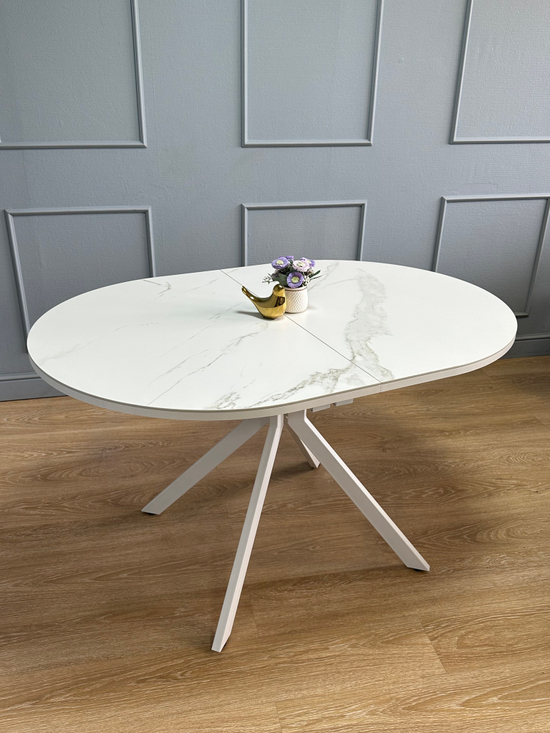 Стол Kenner DO1300, белый/керамика TOP ALPINE WHITE арт.170118