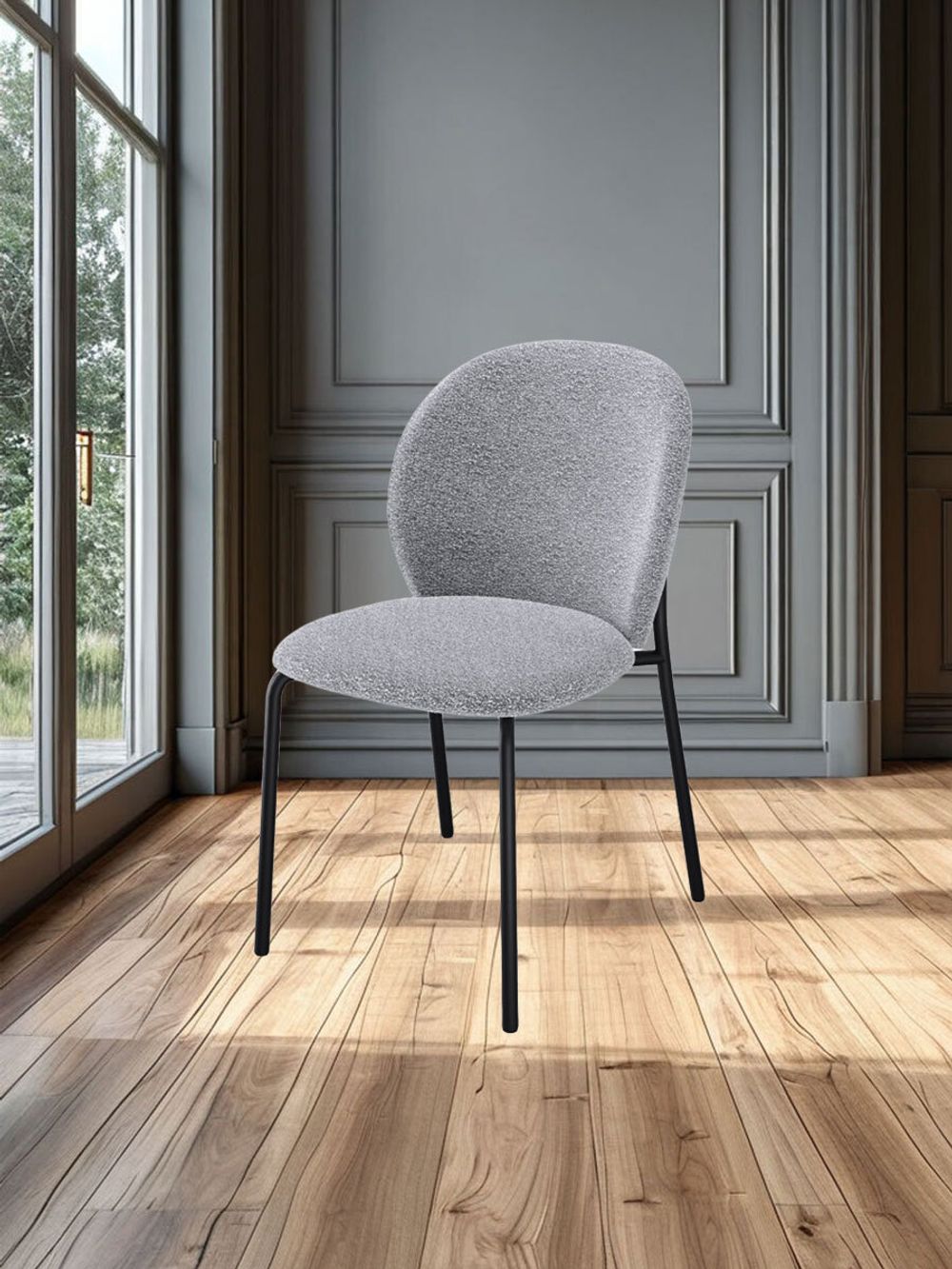 Стул KENNER 307SD черный/серый