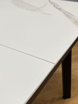 Стол KENNER AK1200 черный/GLORIA WHITE