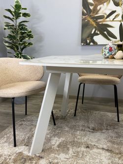 Стол KENNER SL1600 белый/керамика белая глянец