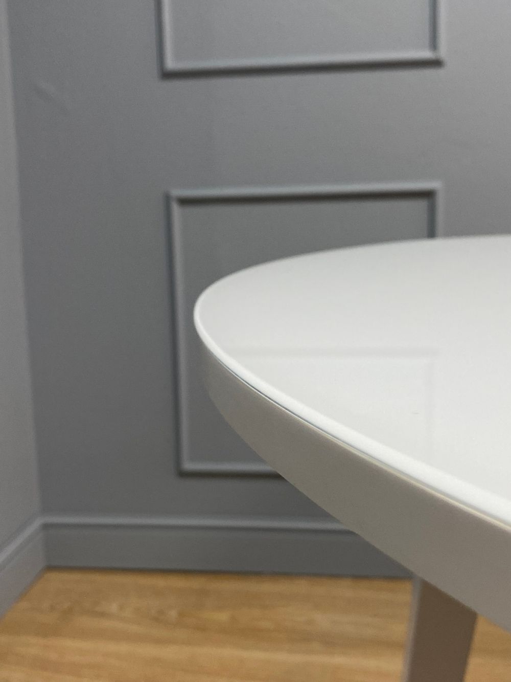 Стол KENNER 1300 М белый/стекло белое сатин