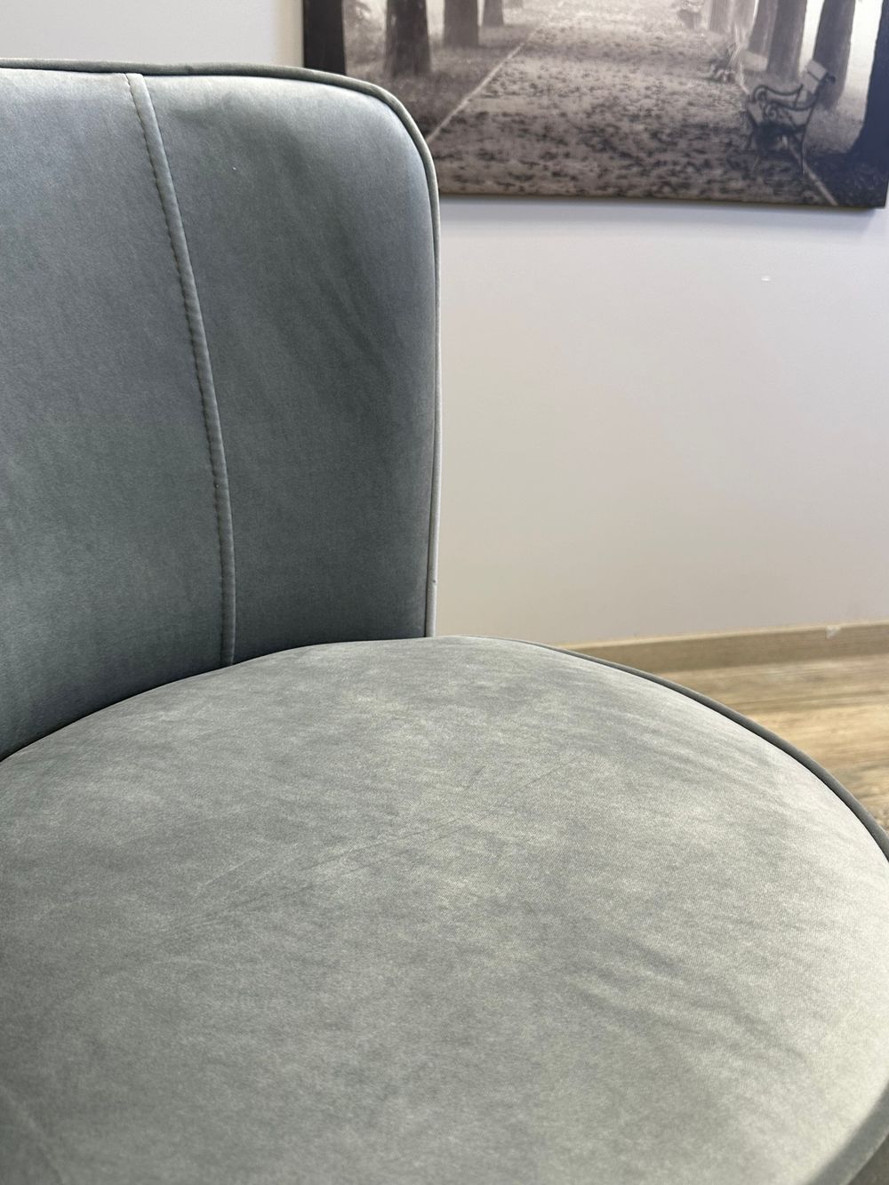 Стул Kenner 177KK белый/серый велюр