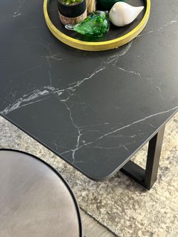 Стол KENNER AZ1400 черный/керамика черная