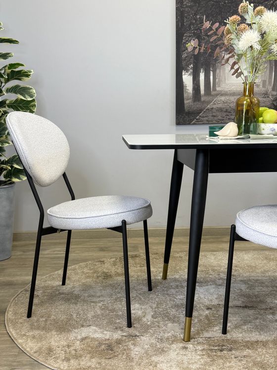 Стул KENNER 301SD черный/серебристый микробукле