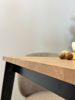 Стол KENNER KS1200 черный/дуб коричневый