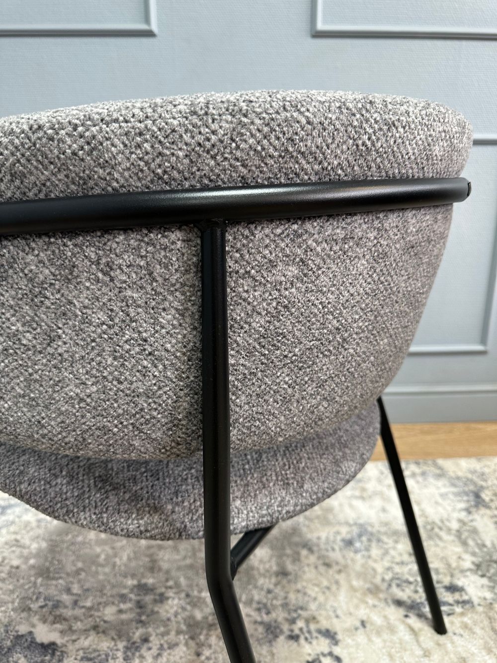 Комплект стульев 2шт KENNER 303SD черный/микробукле серый