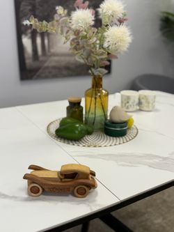 Стол KENNER BR1200 черный/керамика белая