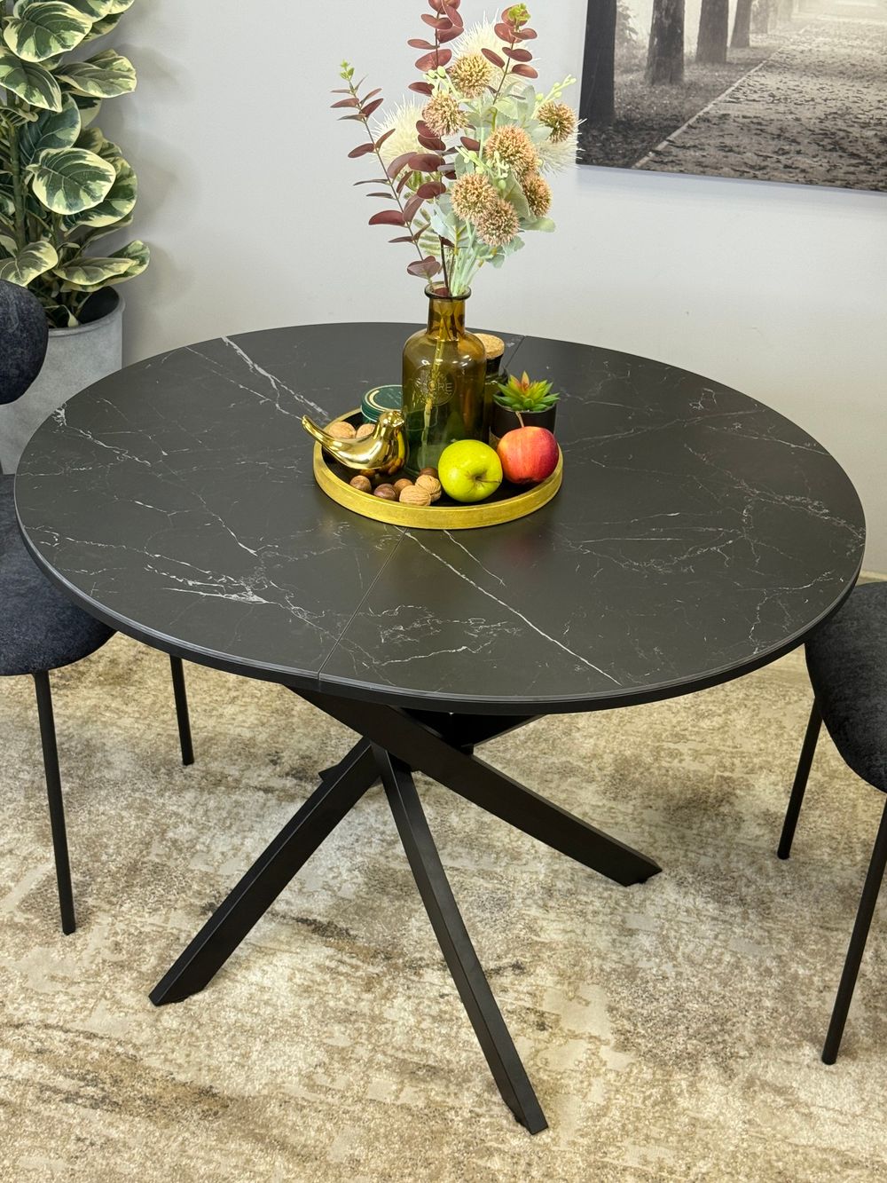 Стол KENNER R1000s черный/керамика черная