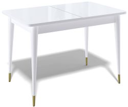 Стол KENNER K1100 белый/стекло белое сатин