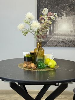 Стол KENNER R900 черный/керамика черная