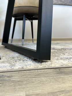 Стол KENNER AZ1400 черный/керамика белая