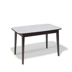 Стол KENNER 1200М  венге/стекло белое сатин