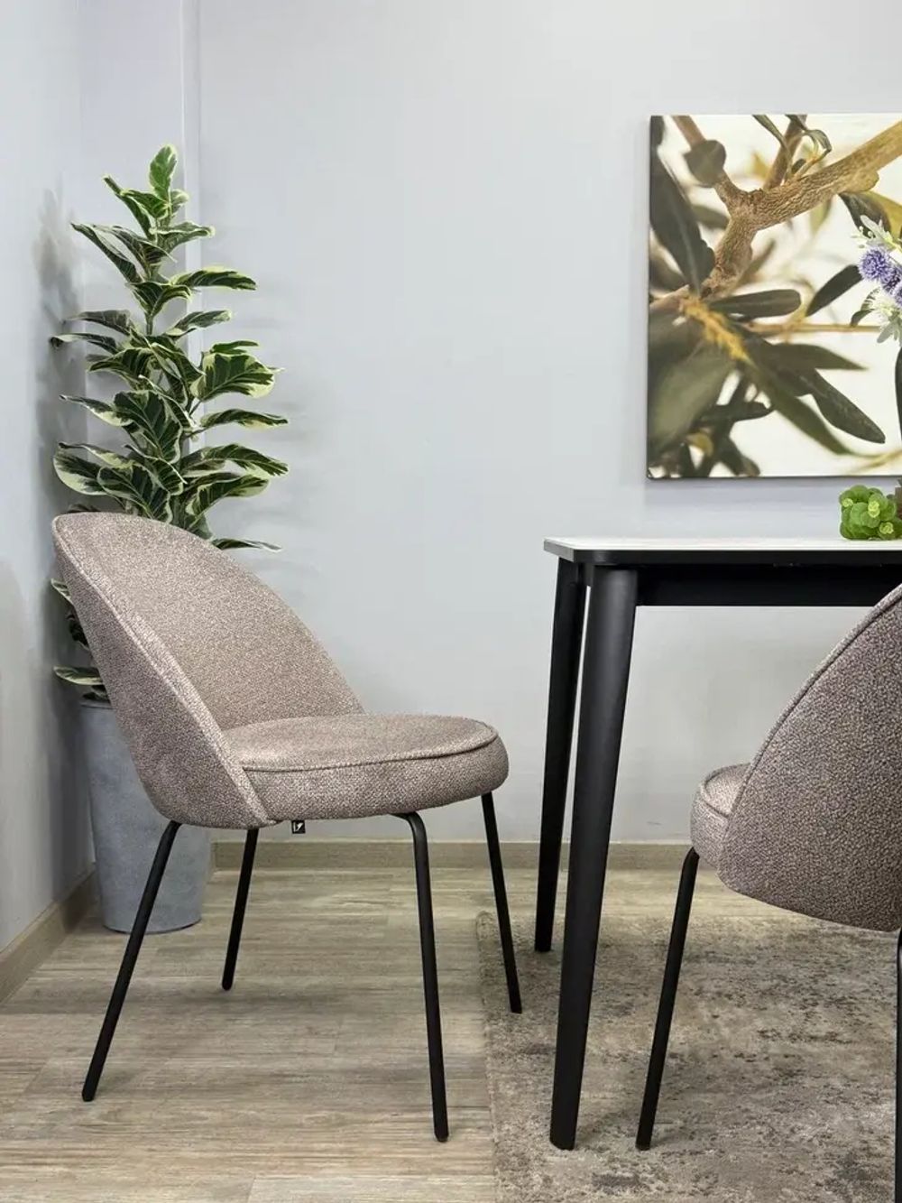 Стул KENNER 176SD черный/капучино