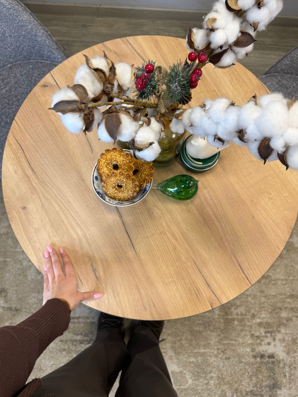 Стол KENNER ER750 черный/дуб крафт золотой