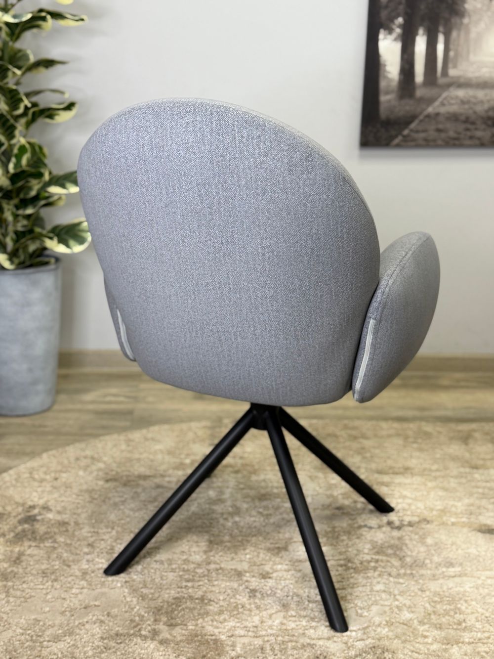 Стул KENNER 312SD черный/серебристый