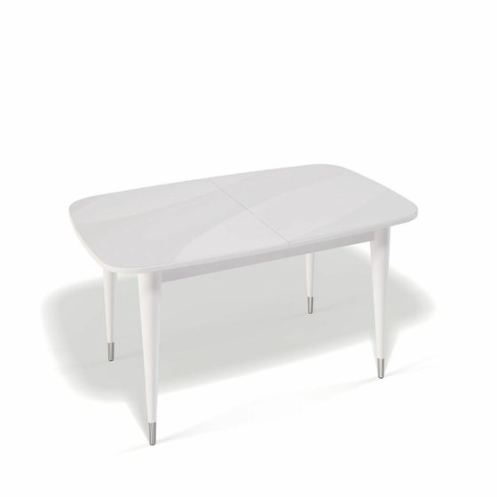 Стол KENNER K1250 белый/стекло белое сатин