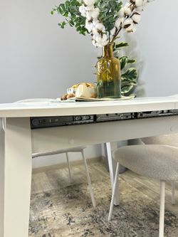 Стол KENNER 1000 М белый/стекло белое сатин