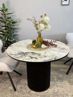 Стол KENNER LD1000 черный/керамика гранит арктический глянец