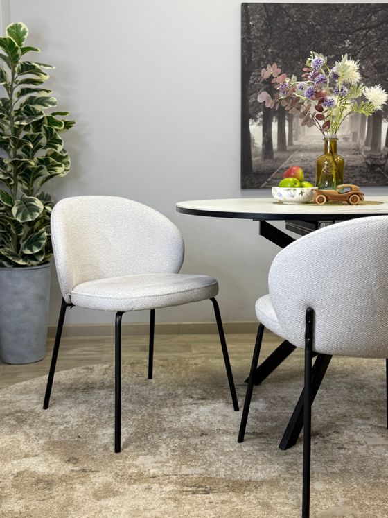 Стул KENNER 304SD черный/серебристый микробукле