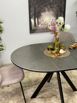 Стол KENNER AR1000 черный/керамика темно-серая