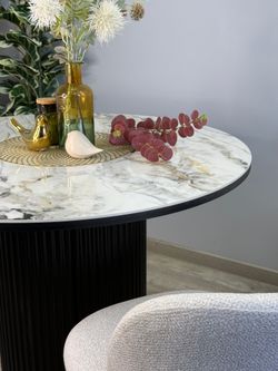 Стол KENNER LD1000 черный/керамика гранит арктический глянец