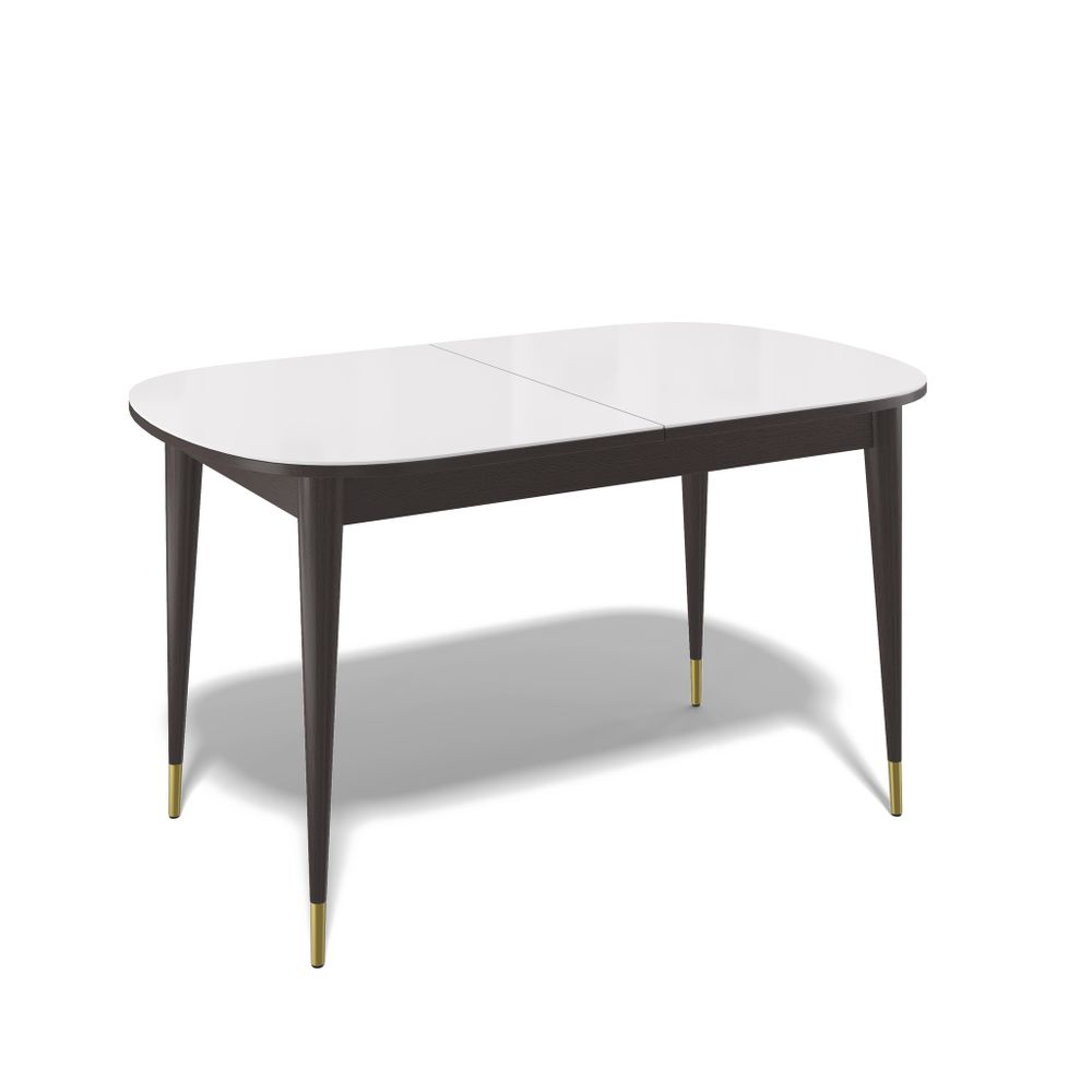 Стол KENNER 1300K венге/стекло белое глянец