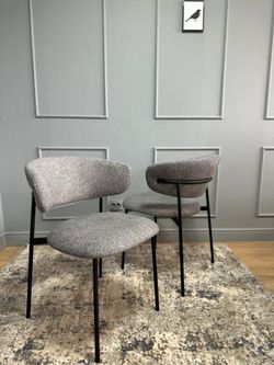 Комплект стульев 2шт KENNER 309SD черный/микробукле серый