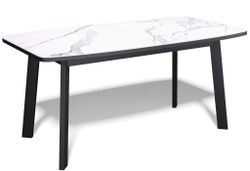 Стол Kenner AK1400, черный/керамика GLORIA WHITE арт.170190