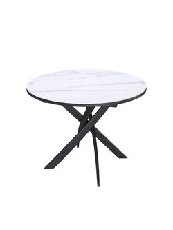 Стол KENNER R900 черный/керамика белая