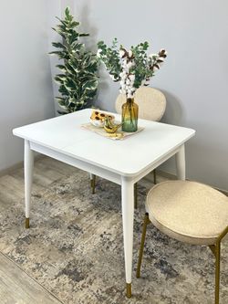 Стол KENNER 900K белый/стекло белое сатин