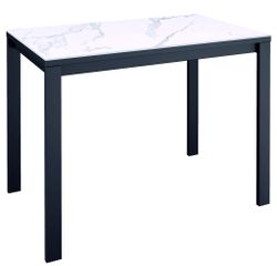 Стол KENNER LK1000 черный/керамика GLORIA WHITE