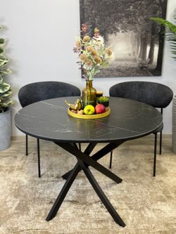 Стол KENNER R1000s черный/керамика черная