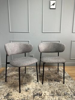 Комплект стульев 2шт KENNER 309SD черный/микробукле серый