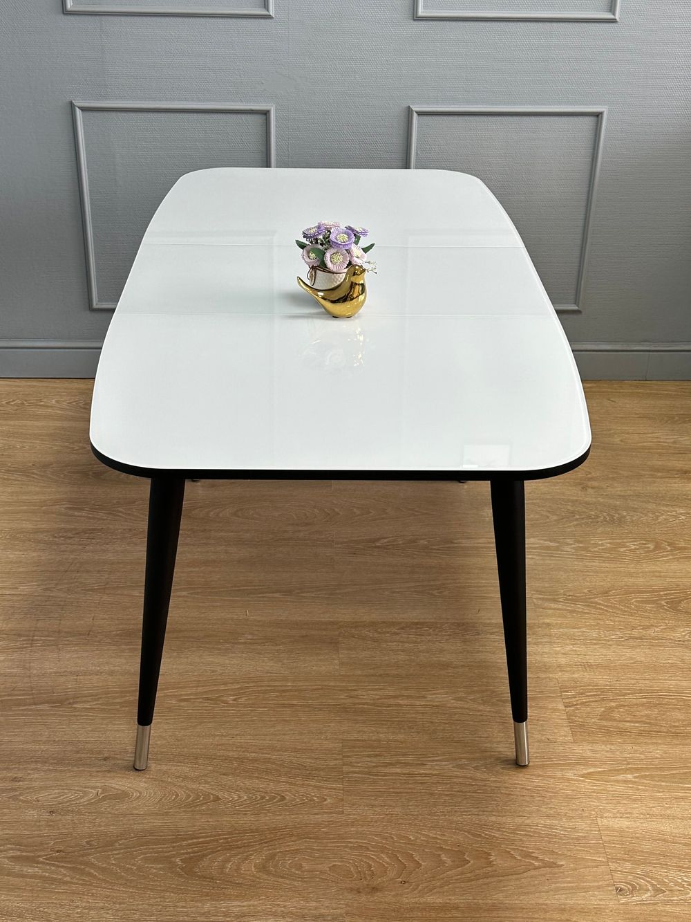 Стол KENNER K1200 венге/стекло белое сатин