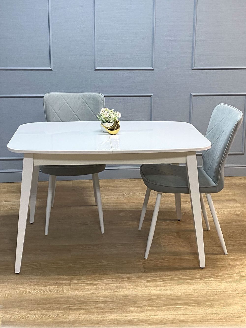 Стол KENNER 1200M белый/стекло белое глянец