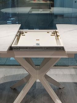 Стол KENNER B1100 белый/стекло белое сатин