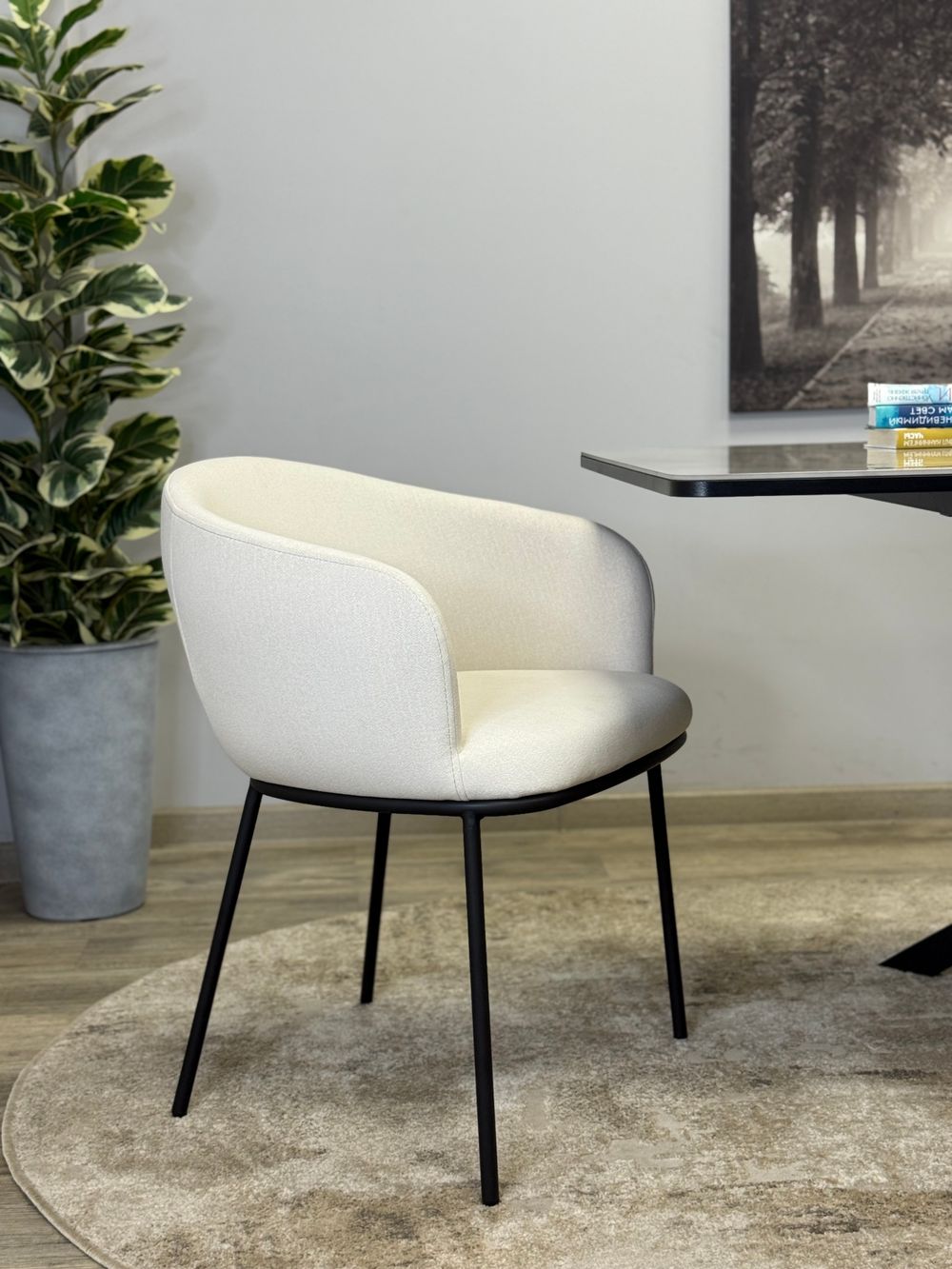 Стул KENNER 313SD черный/жемчуг