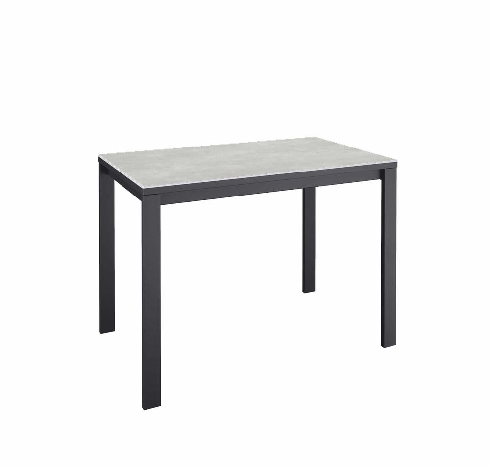 Стол KENNER LK900 черный/керамика CARMEN LIGHT GRAY