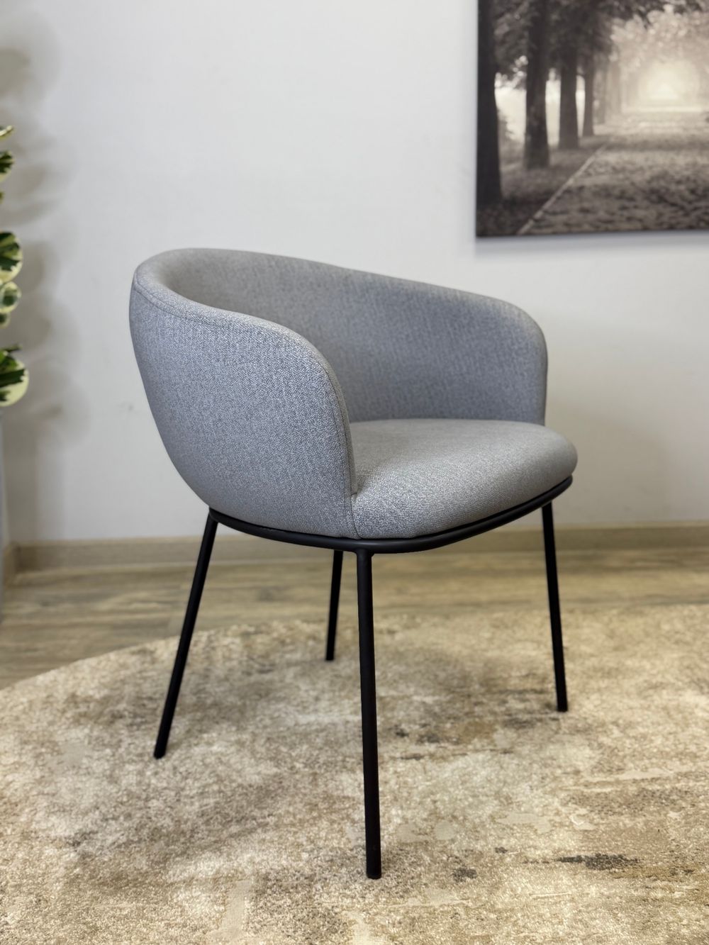 Стул KENNER 313SD черный/серый