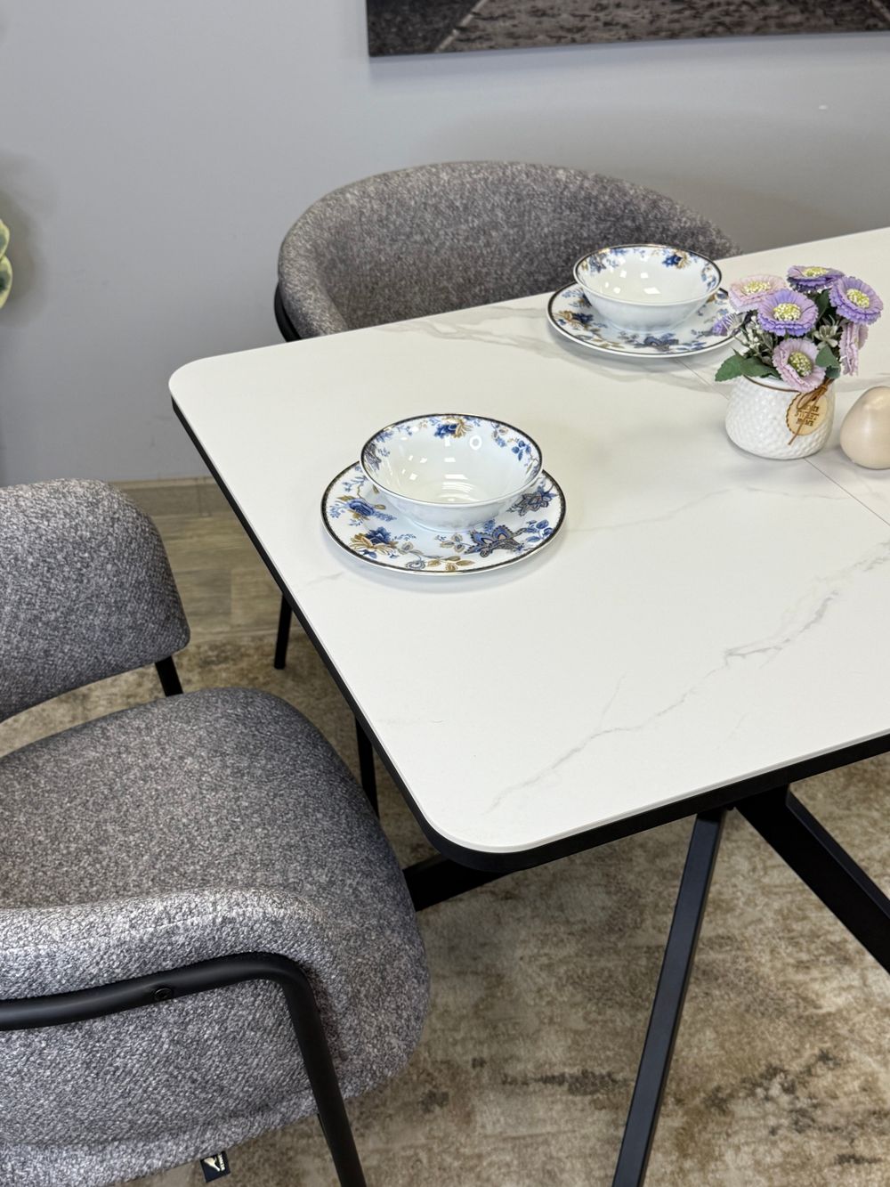 Стол Kenner BK900, белый/керамика COROLLA WHITE