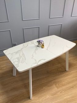 Стол KENNER AA1400 белый/керамика белая