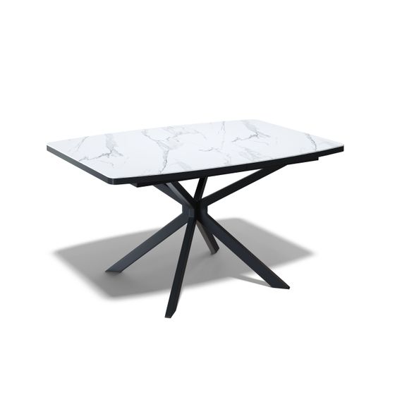 Стол KENNER BR1200 черный/керамика белая