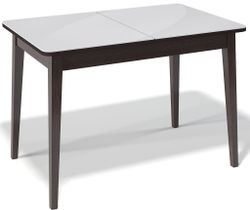 Стол KENNER 1100 М венге/стекло белое глянец