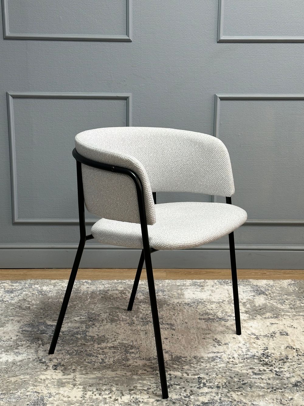 Комплект стульев 2шт KENNER 303SD черный/микробукле серебристый